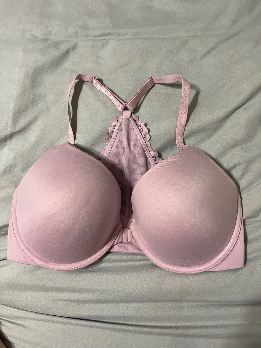 Victoria's Secret Light Pink Padded Racerback Bra